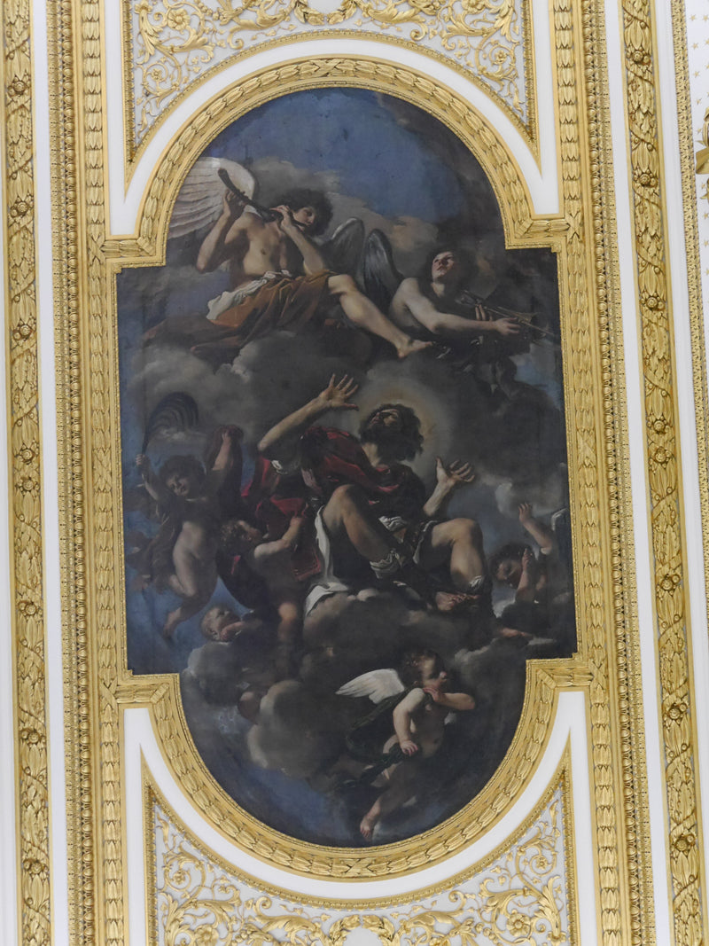 Pyhä Krysogonos taivaaseen enkelien kantamana - Guercino