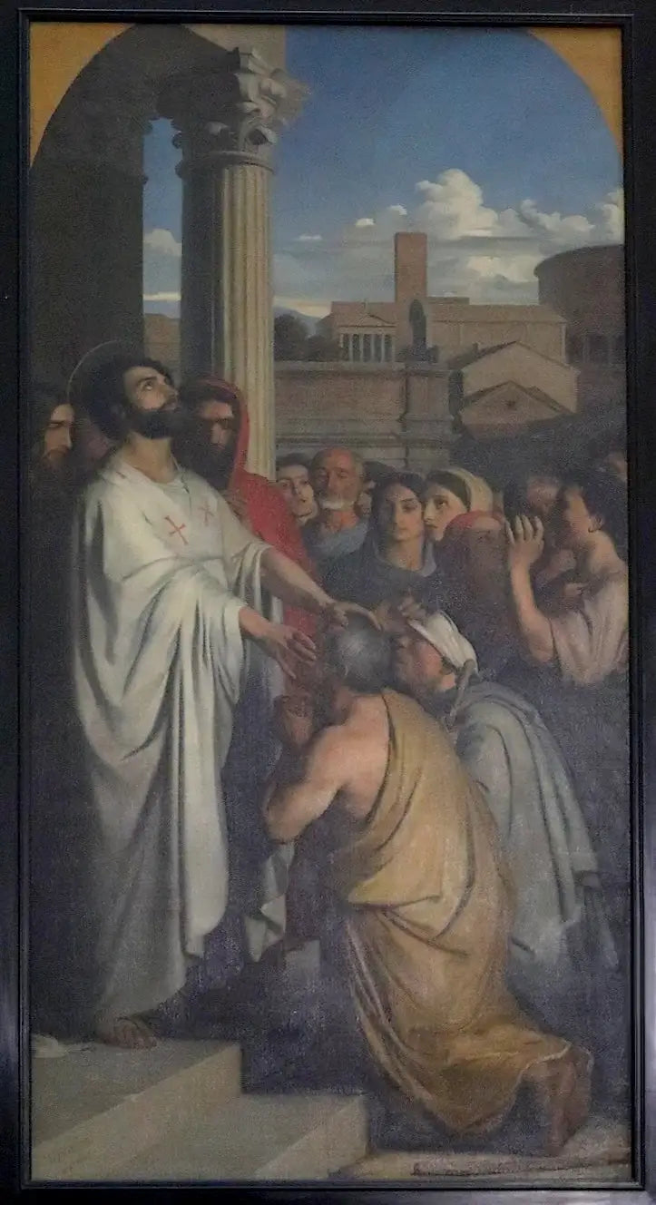 Saint Clair parant les aveugles - Hippolyte Flandrin