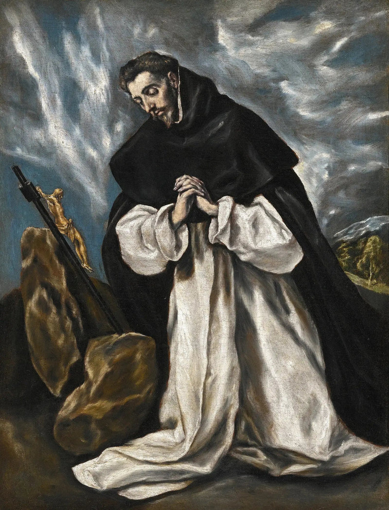Pyhä Dominique rukouksessa - El Greco