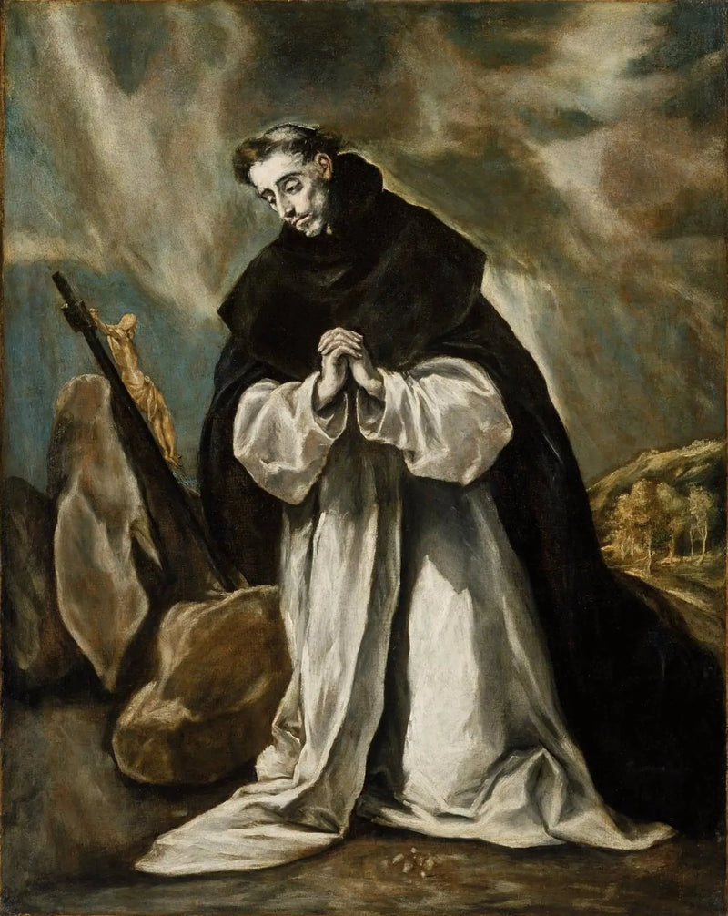 Pyhä Dominique rukouksessa - El Greco