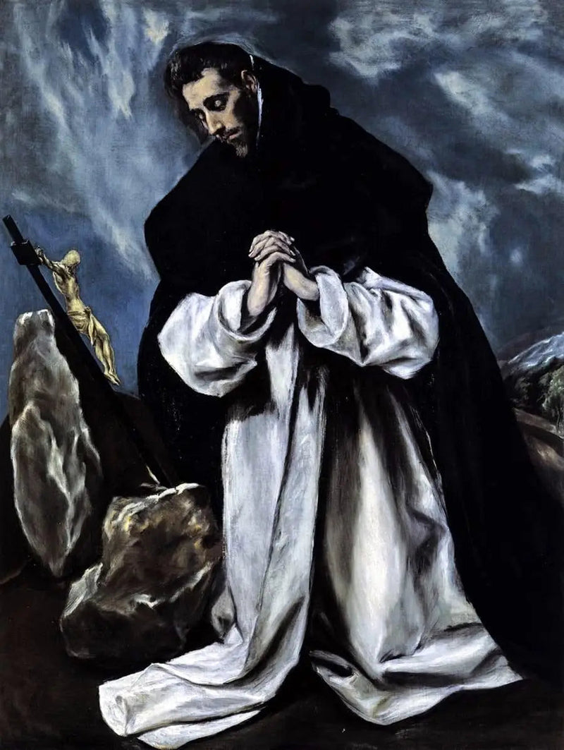 Pyhä Dominique rukouksessa - El Greco