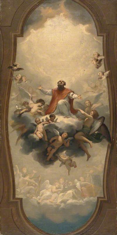 Pyhä Eusèbe taivaassa - Anton Raphael Mengs