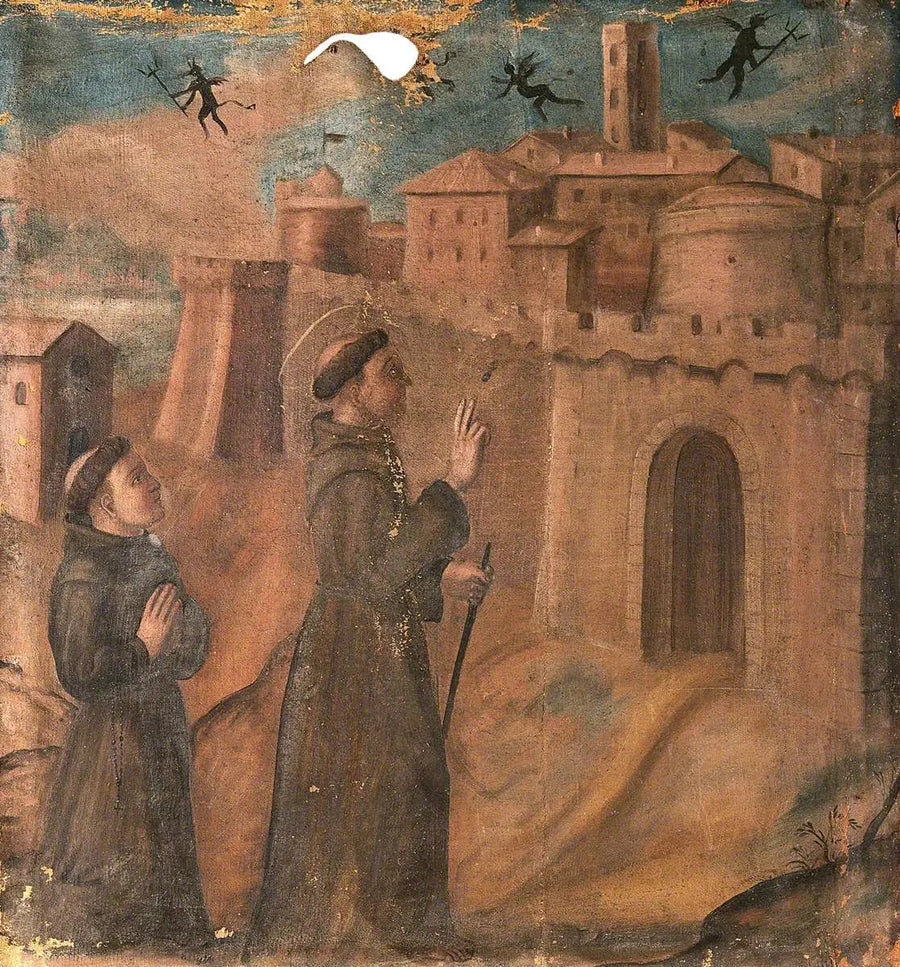Pyhä Fransisko demonien ajajana - Giotto