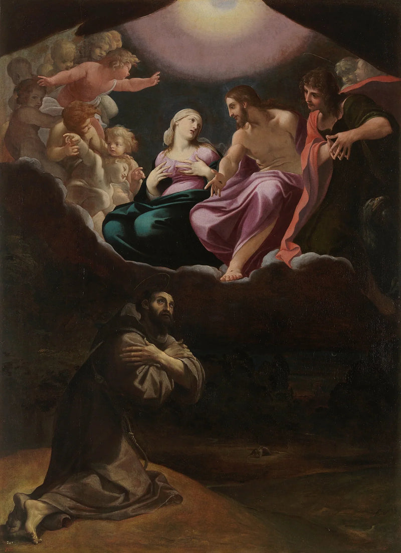 Pyhä Fransiskus Assisilainen osassa - Ludovico Carracci
