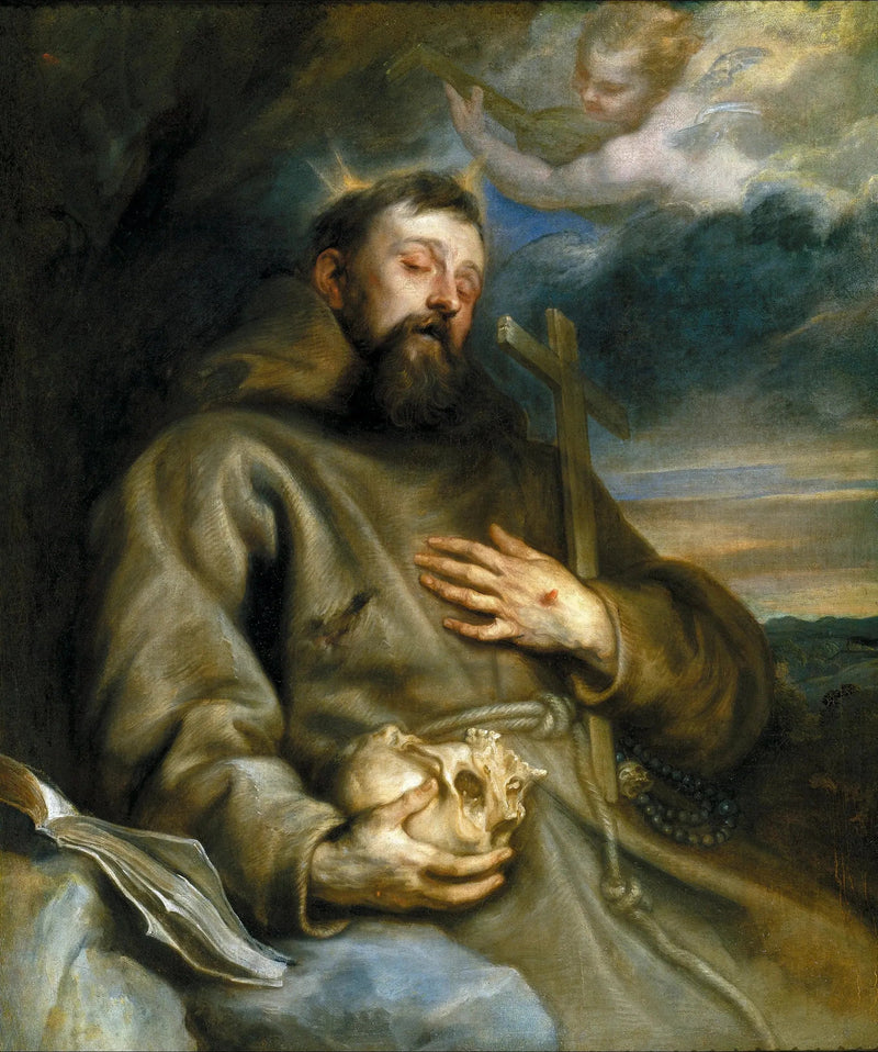 Pyhä Fransisko Assisilainen ekstaasissa - Antoine van Dyck