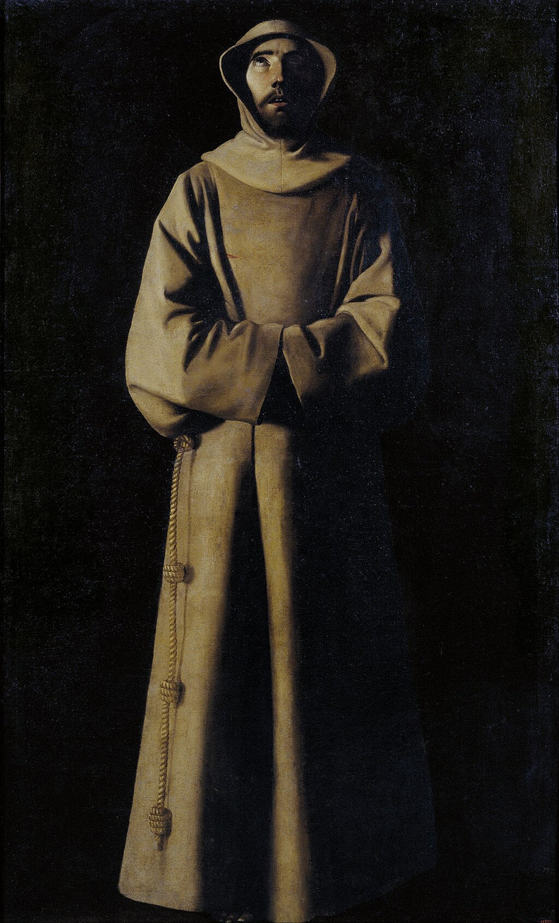 Pyhän Fransiskus Assisilainen Paavi Nikolaus V:n näyn mukaan - Francisco de Zurbarán