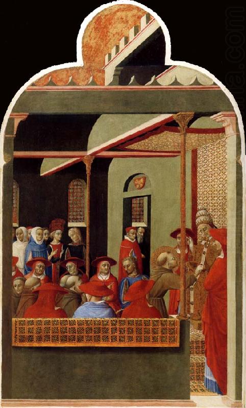 Saint François devant le pape Honorius III - Stefano di Giovanni (Sassetta) - Alpha Reproduction