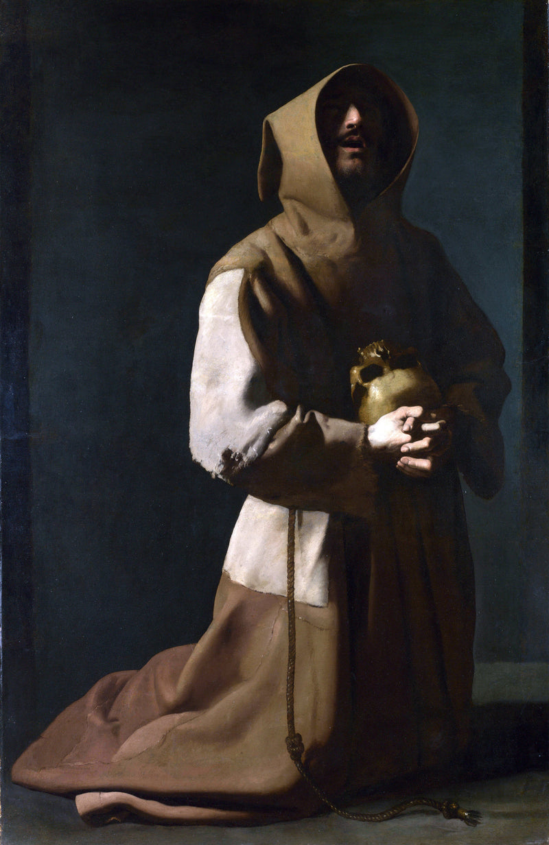 Pyhä Fransisko mietiskelyssä - Francisco de Zurbarán