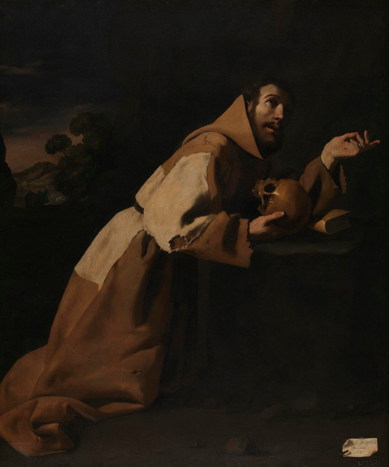 Saint François en méditation - Francisco de Zurbarán - Alpha Reproduction