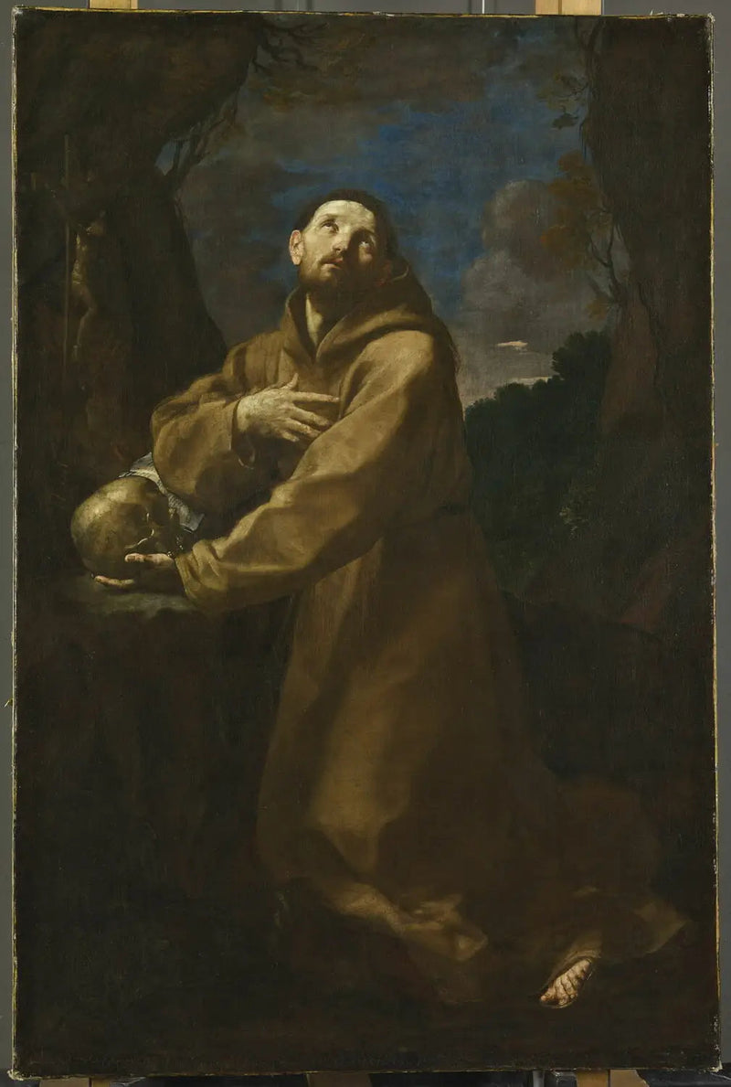 Pyhä Fransisko mietiskelyssä - Guido Reni