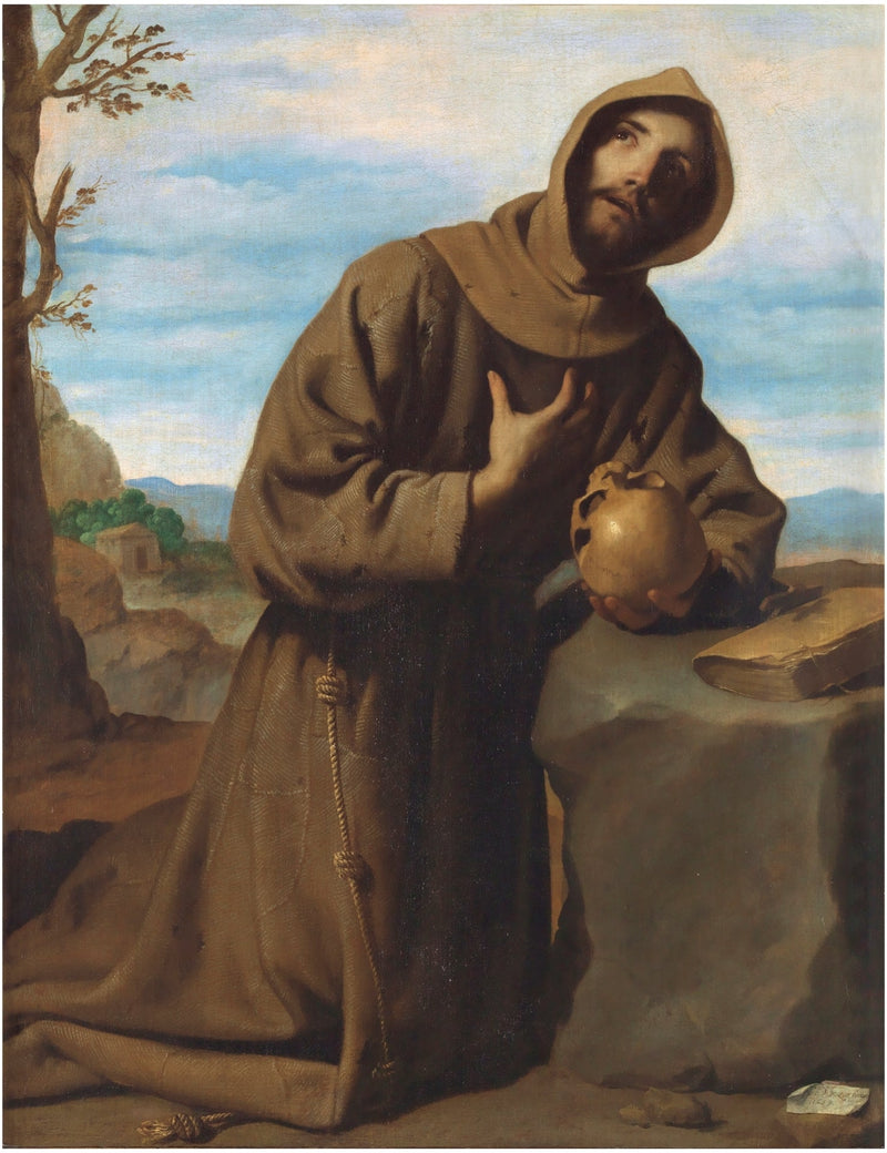 Pyhä Fransisko rukouksessa - Francisco de Zurbarán