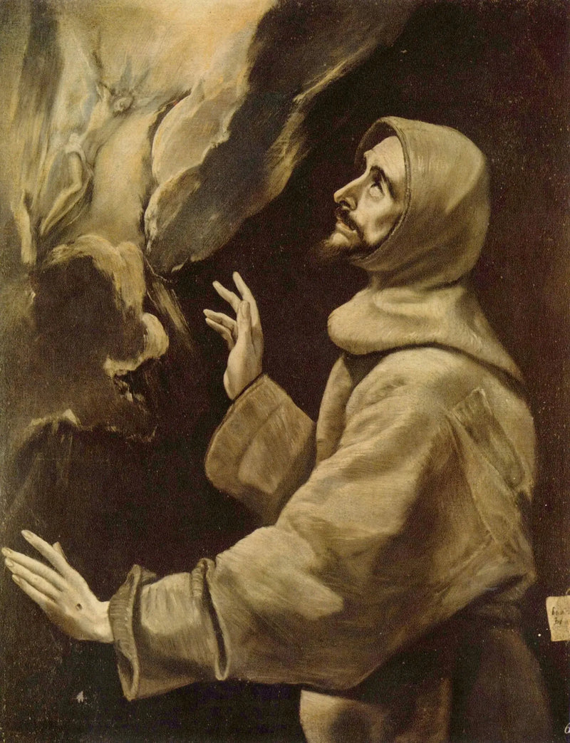 Pyhä Fransisko vastaanottaa stigmoja - El Greco