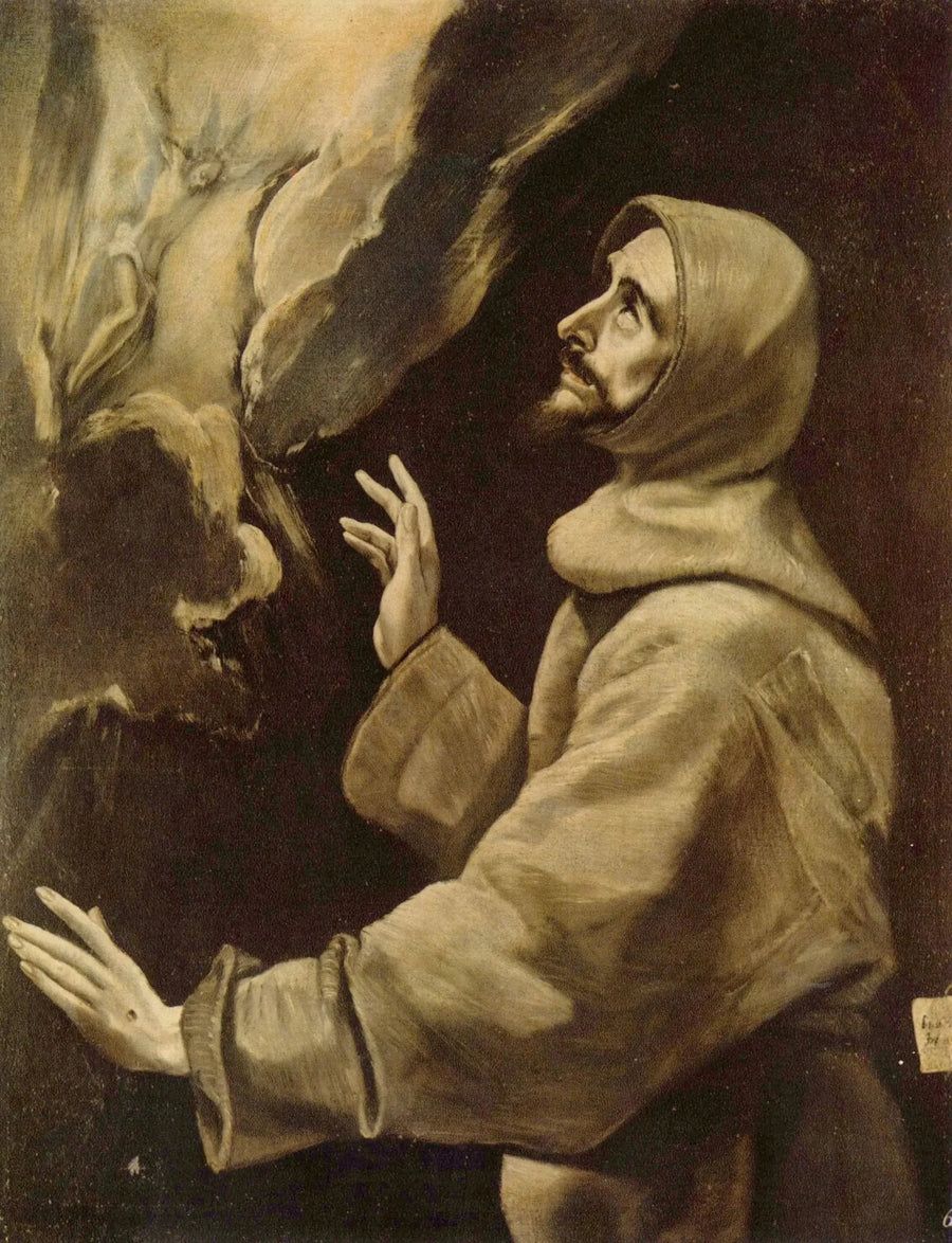 Pyhä Fransisko vastaanottaa stigmoja - El Greco
