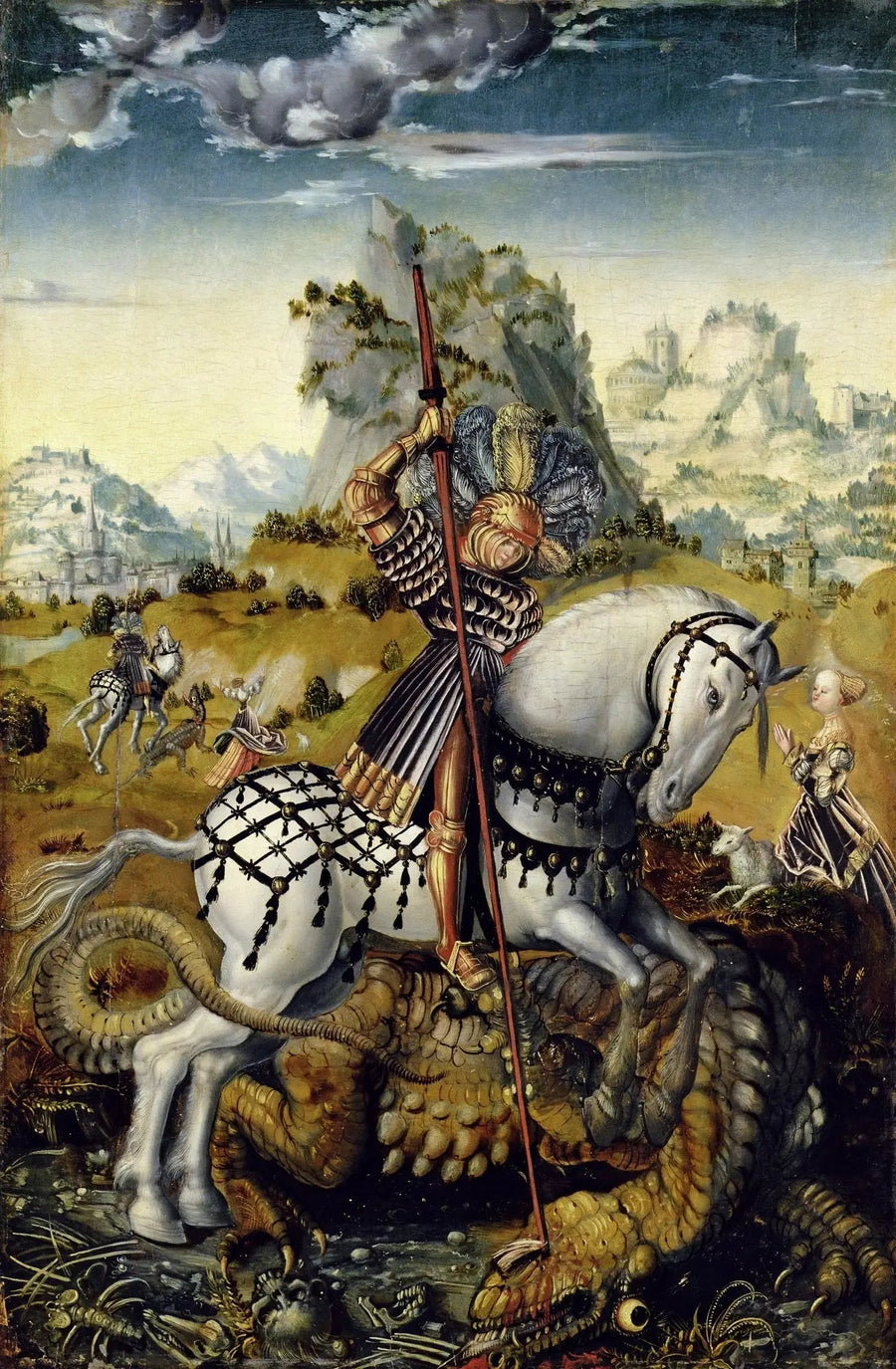 Pyhä Yrjö ratsain - Lucas Cranach vanhempi