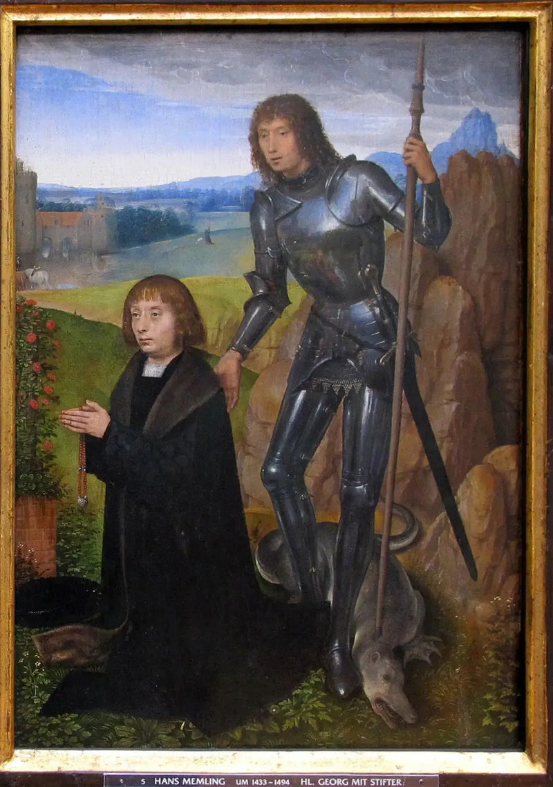 Pyhä Yrjö ja lahjoittaja - Hans Memling