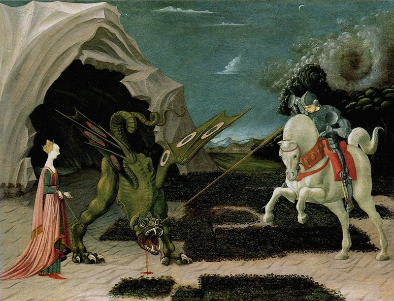 Pyhä Yrjö ja lohikäärme - Paolo Uccello