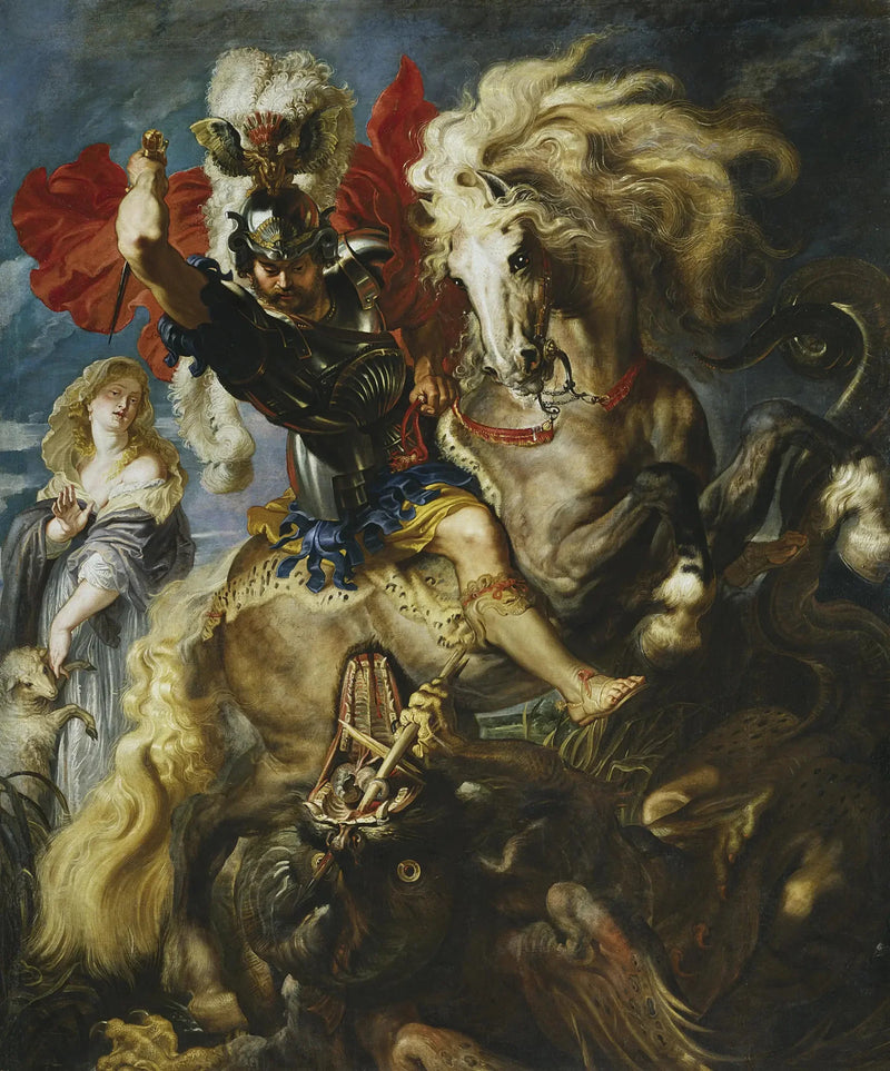 Pyhä Yrjö ja lohikäärme - Peter Paul Rubens