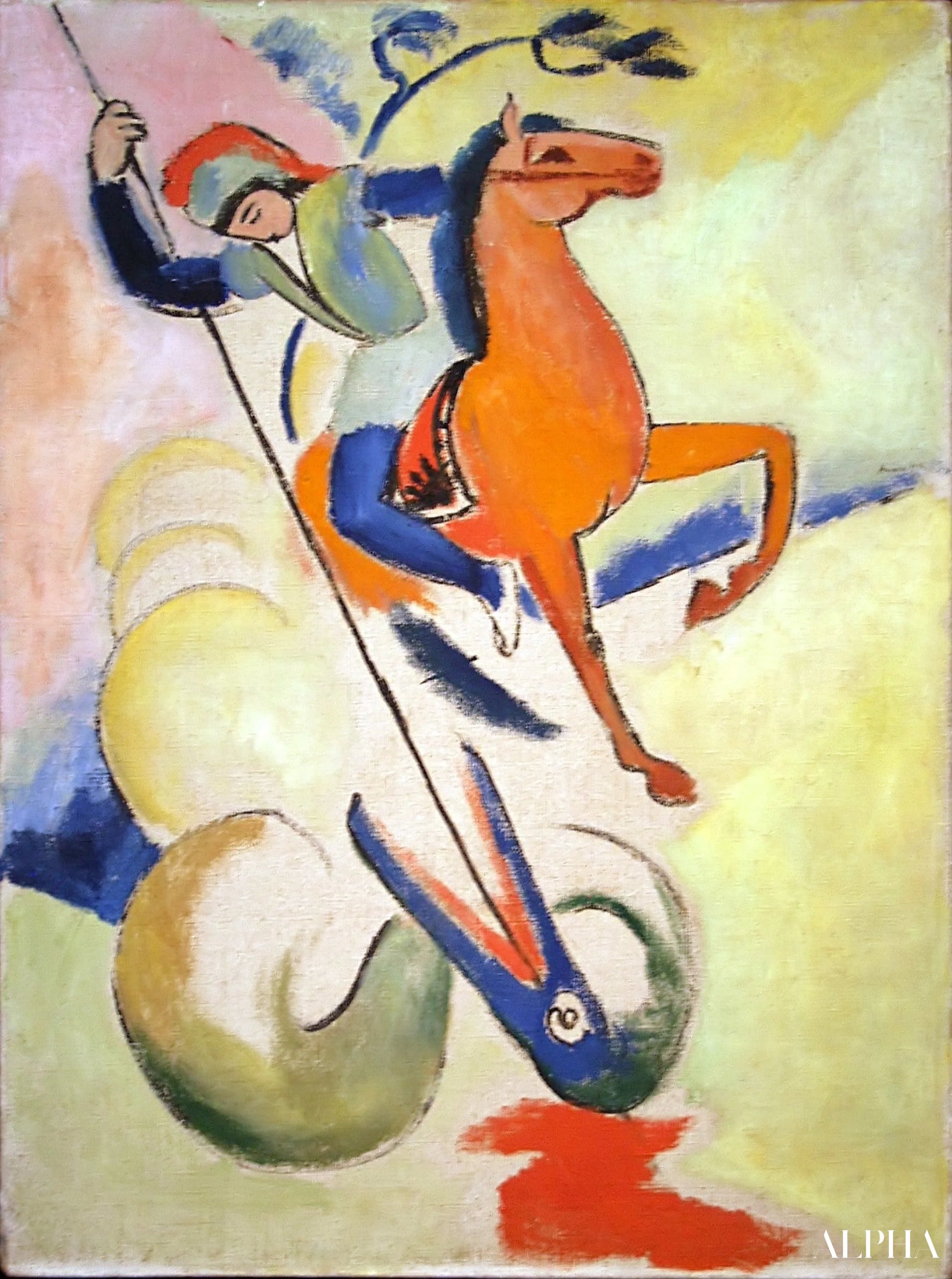 Saint Georges III - August Macke - Korkealaatuiset taulujen ja maalauksien reproduktiot
