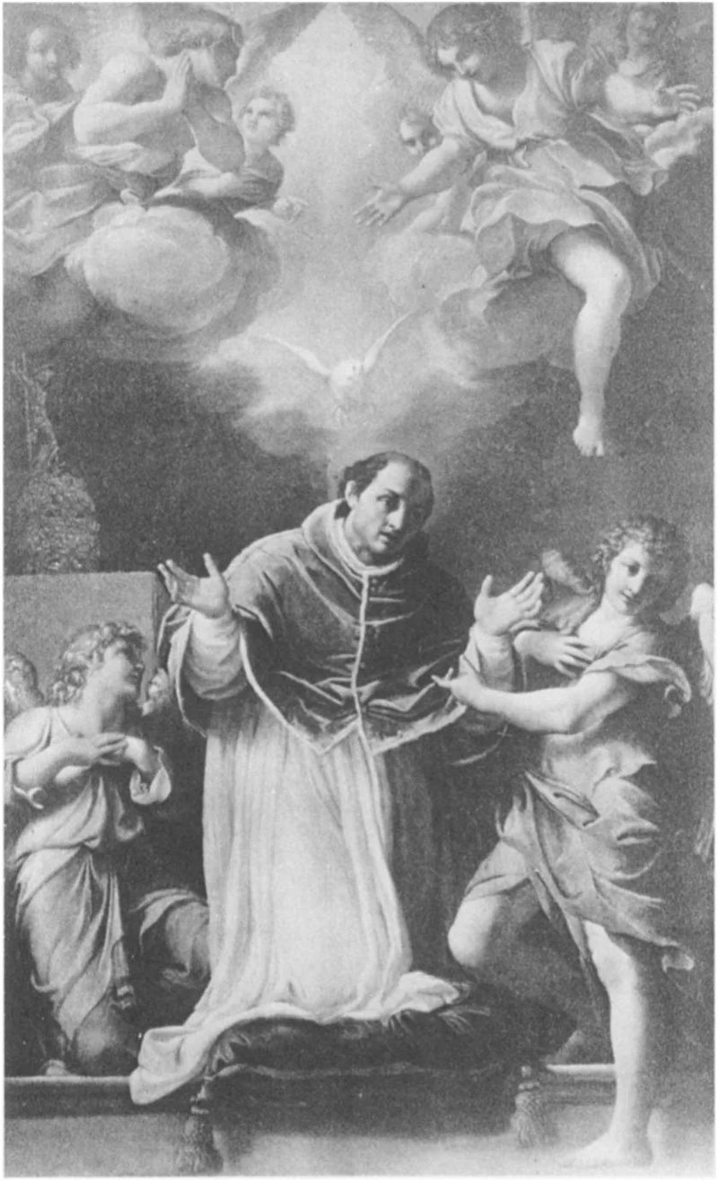 Pyhä Gregorius rukoussa - Annibale Carracci