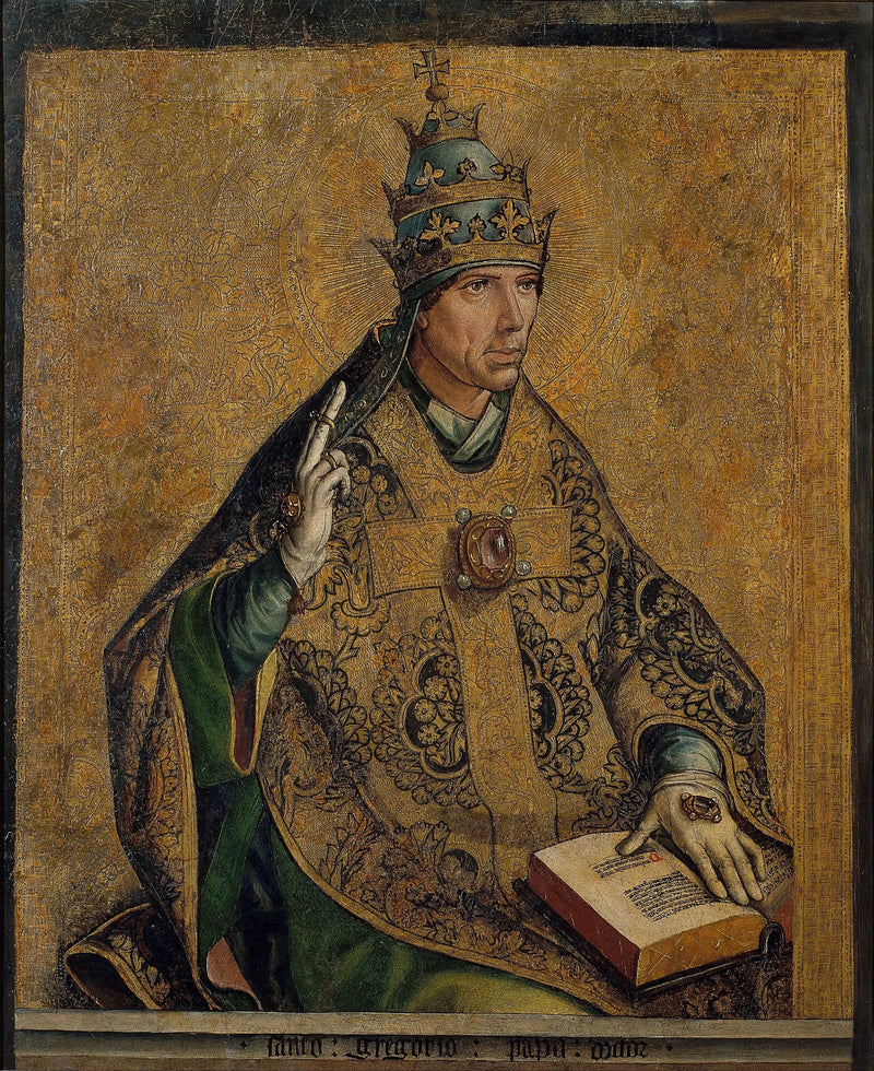 Pyhä Gregorius Paavi - Pedro Berruguete