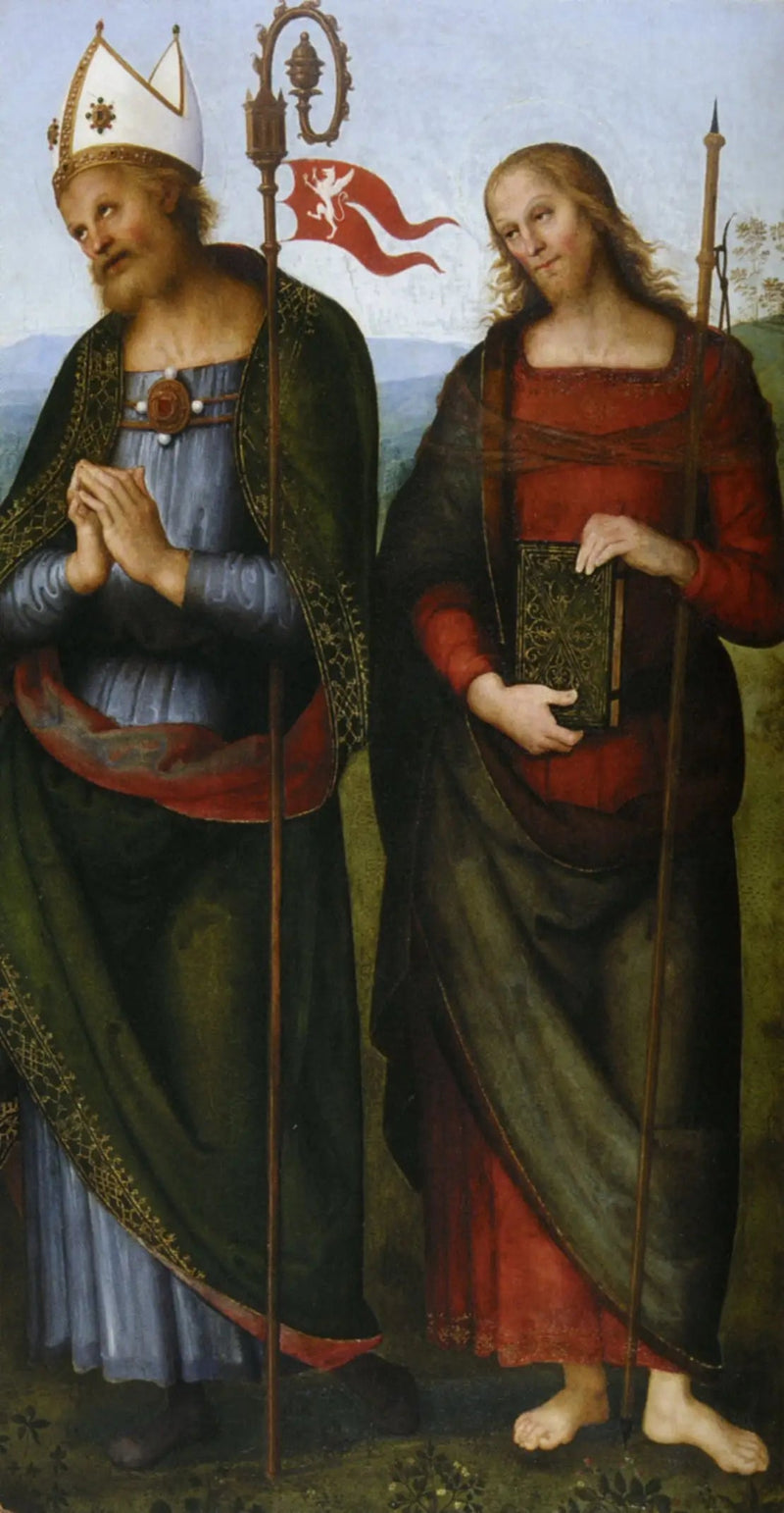 Pyhä Herculan ja Pyhä Jaakko Major - Pietro Perugino