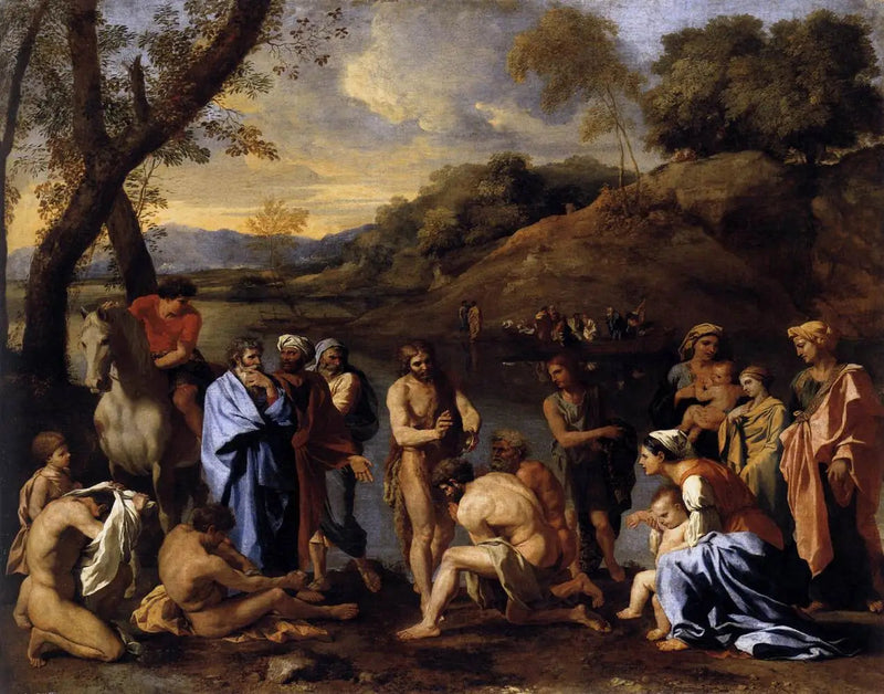 Pyhän Johannes Kastaja kansaa - Nicolas Poussin