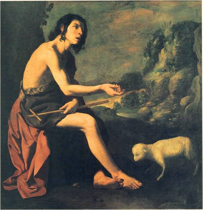 Pyhä Johannes Kastaja autiomaassa - Francisco de Zurbarán