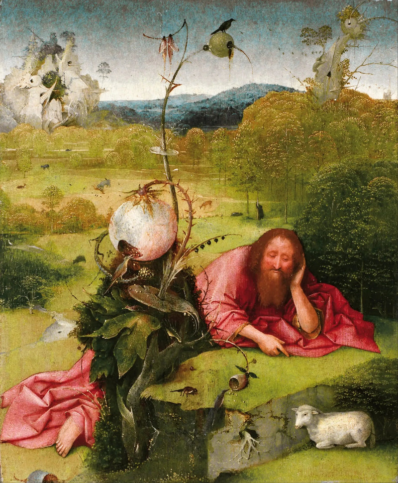 Pyhä Johannes Kastaja erämaassa - Hieronymus Bosch