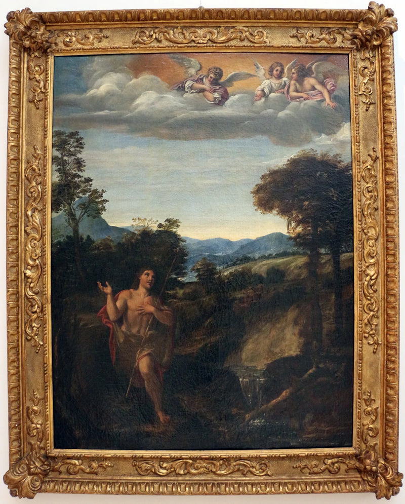 Pyhä Johannes Kastaja maisemassa - Annibale Carracci
