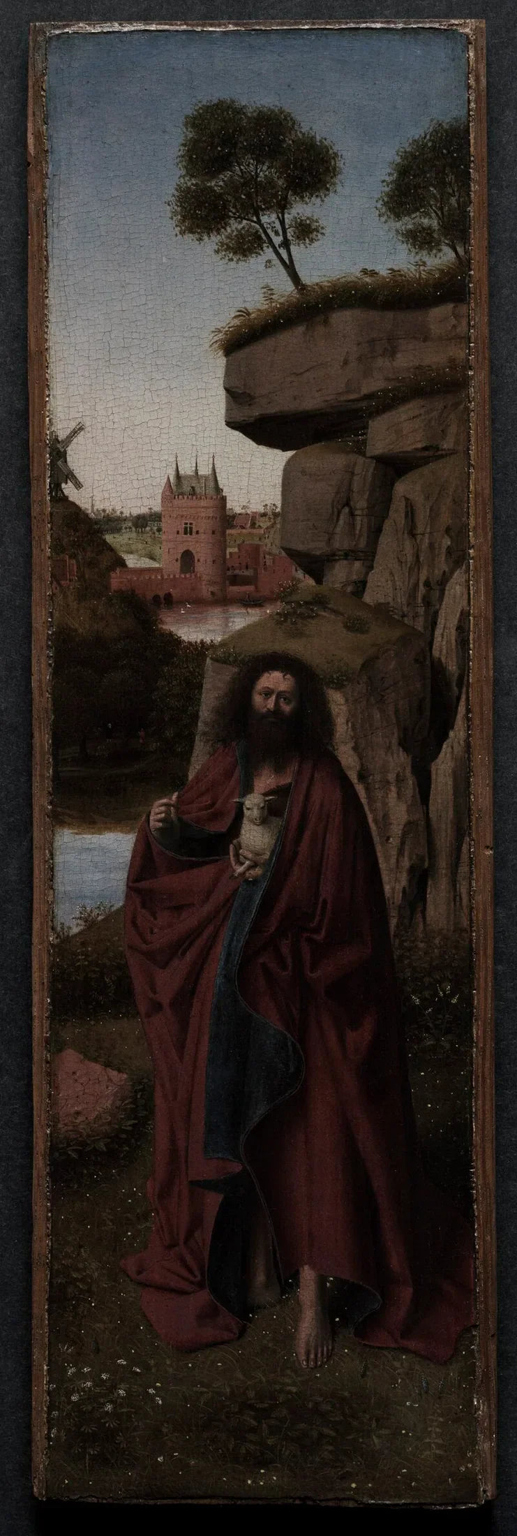 Pyhä Johannes Kastaja maisemassa - Petrus Christus