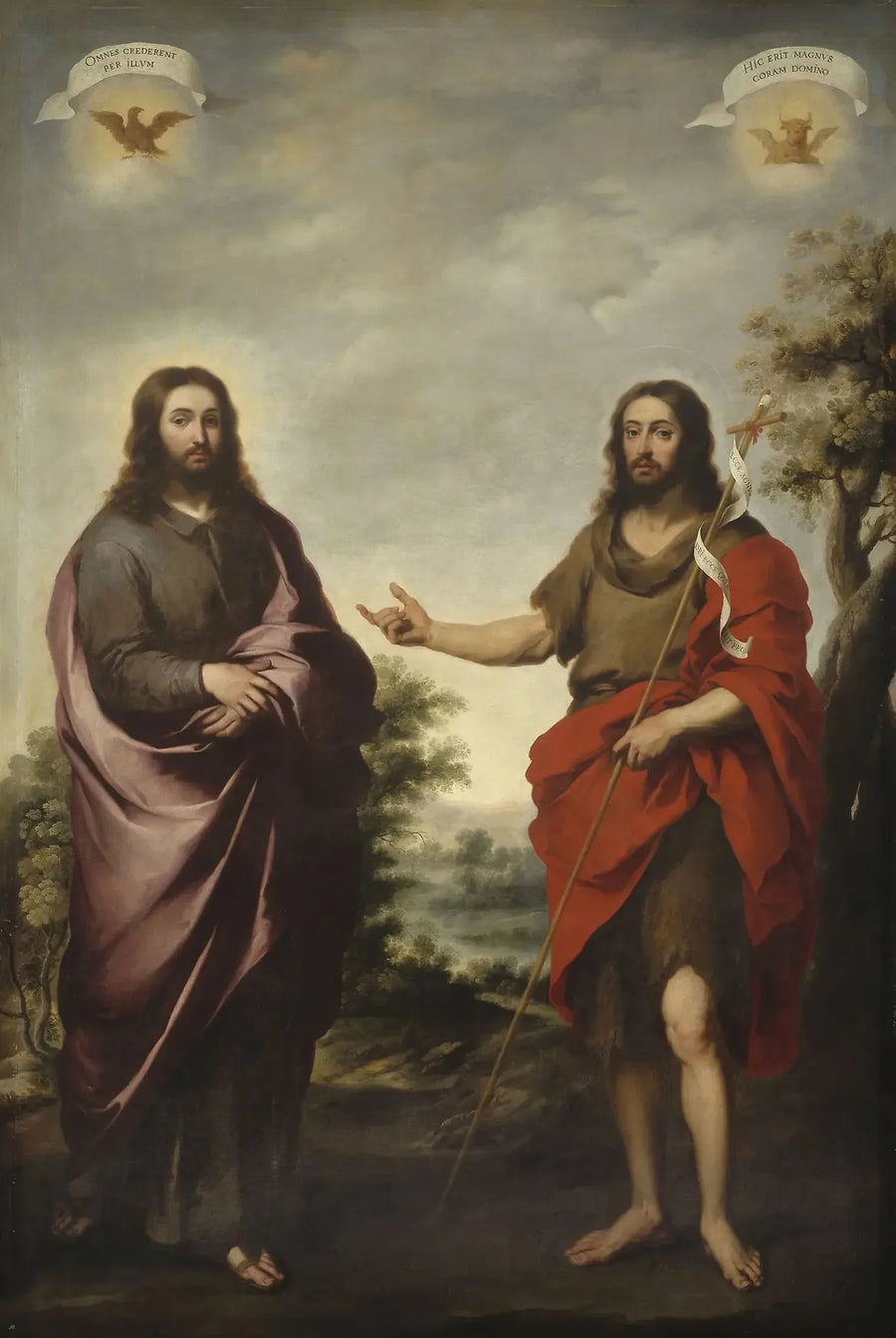 Pyhä Johannes Kastaja Kristuksen näyttäminen - Bartolomé Esteban Murillo