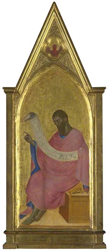 Pyhä Johannes Kasteleja: Oikean pään pystytolpan paneeli - Giovanni da Milano