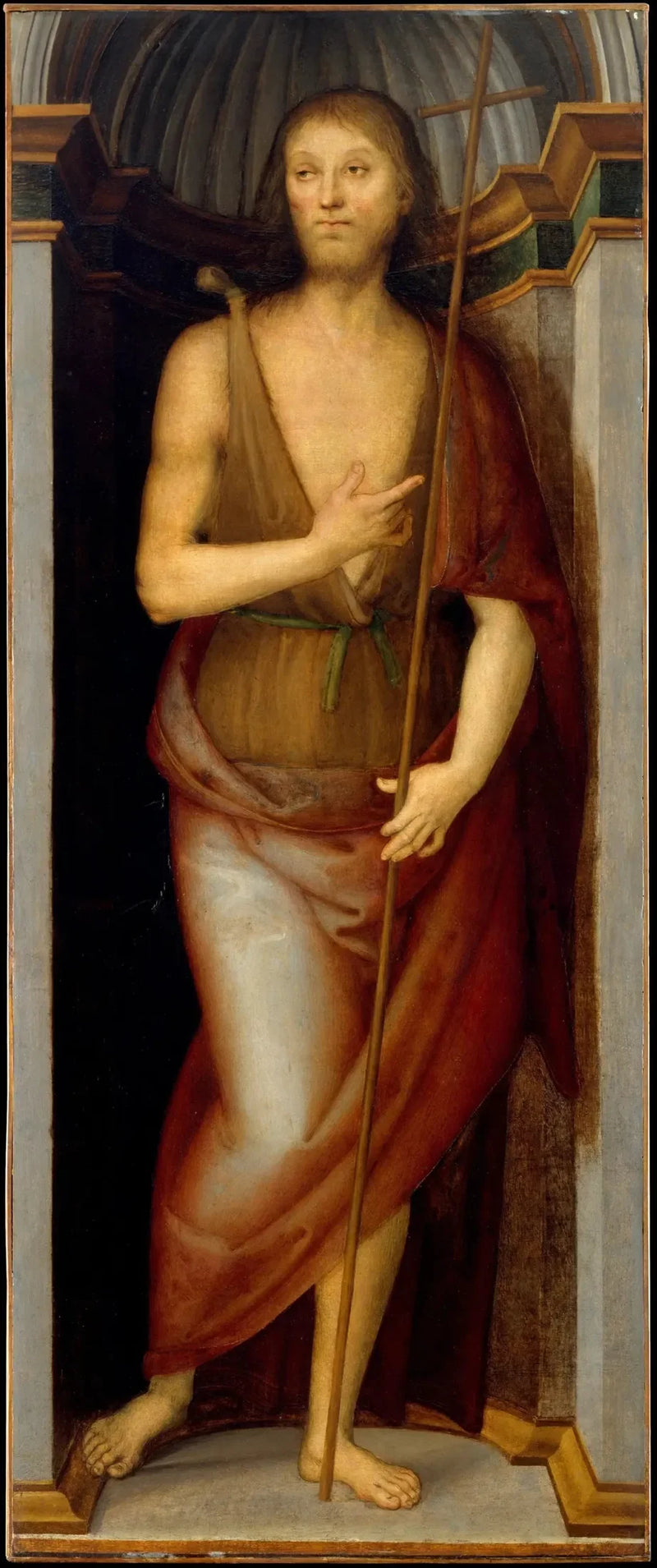 Pyhän Johannes Kastajan ja Pyhän Lucian kopio - Pietro Perugino