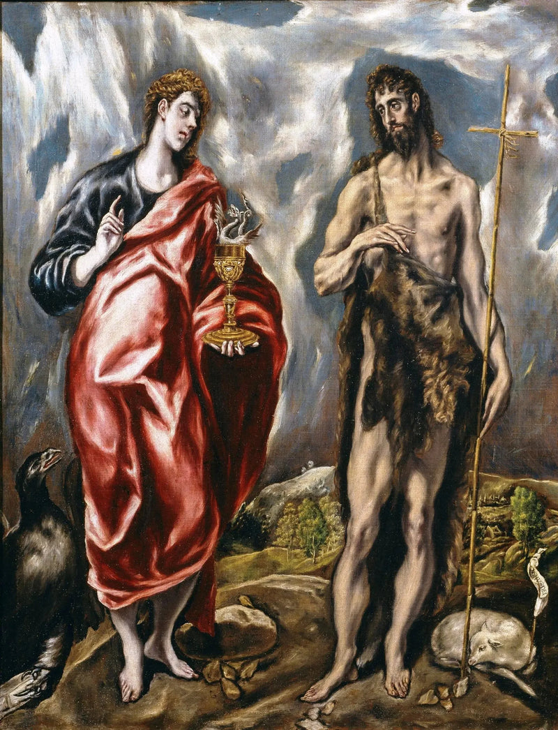 Pyhä Johannes Evankelista ja Pyhä Johannes Kastaja - El Greco