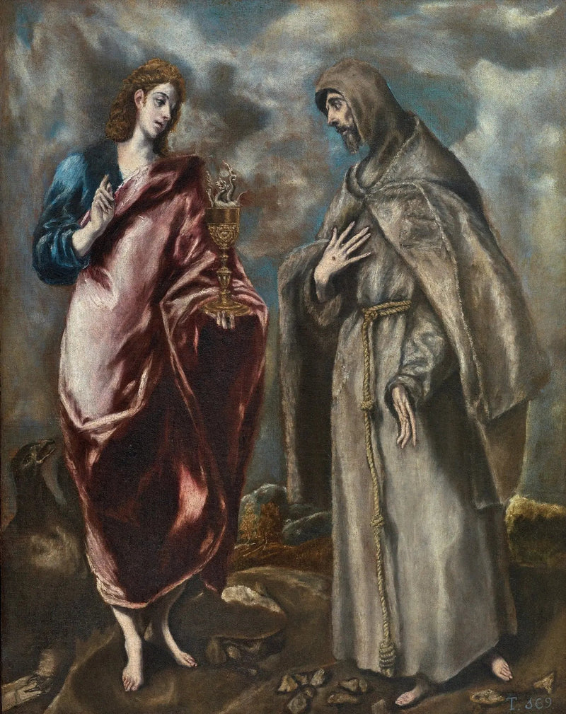 Pyhä Johannes Evankelista ja Pyhä Fransiskus Assisilainen - El Greco