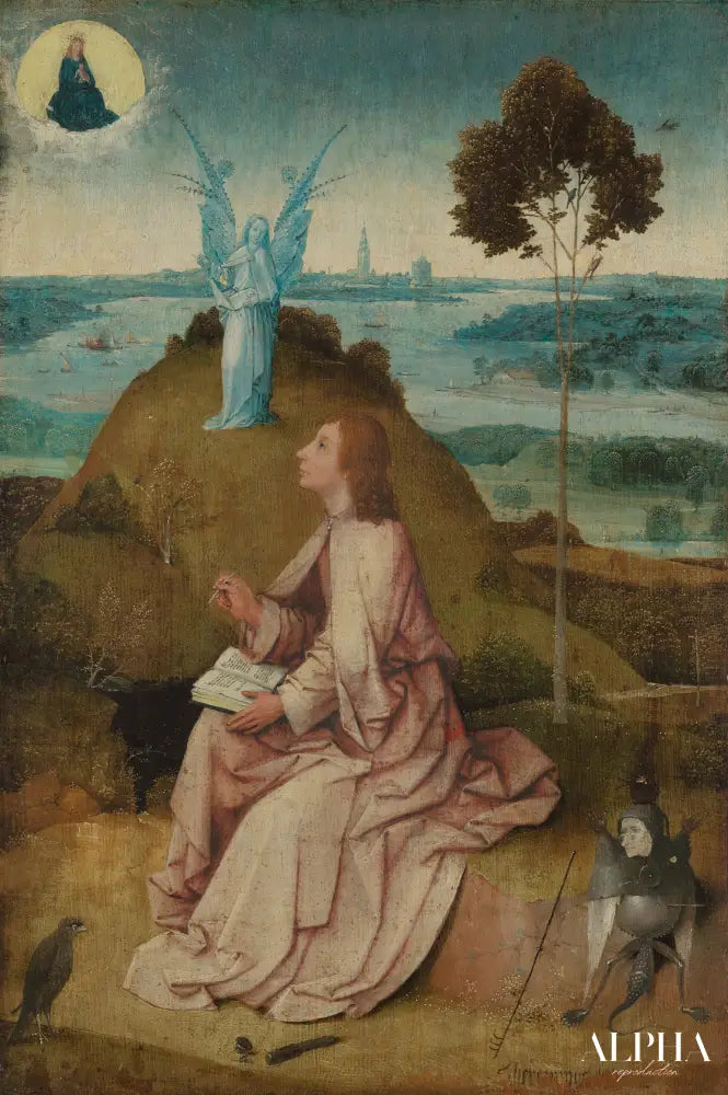 Saint Jean l’Évangéliste à Patmos - Jérôme Bosch - Reproductions de tableaux et peintures haut de gamme