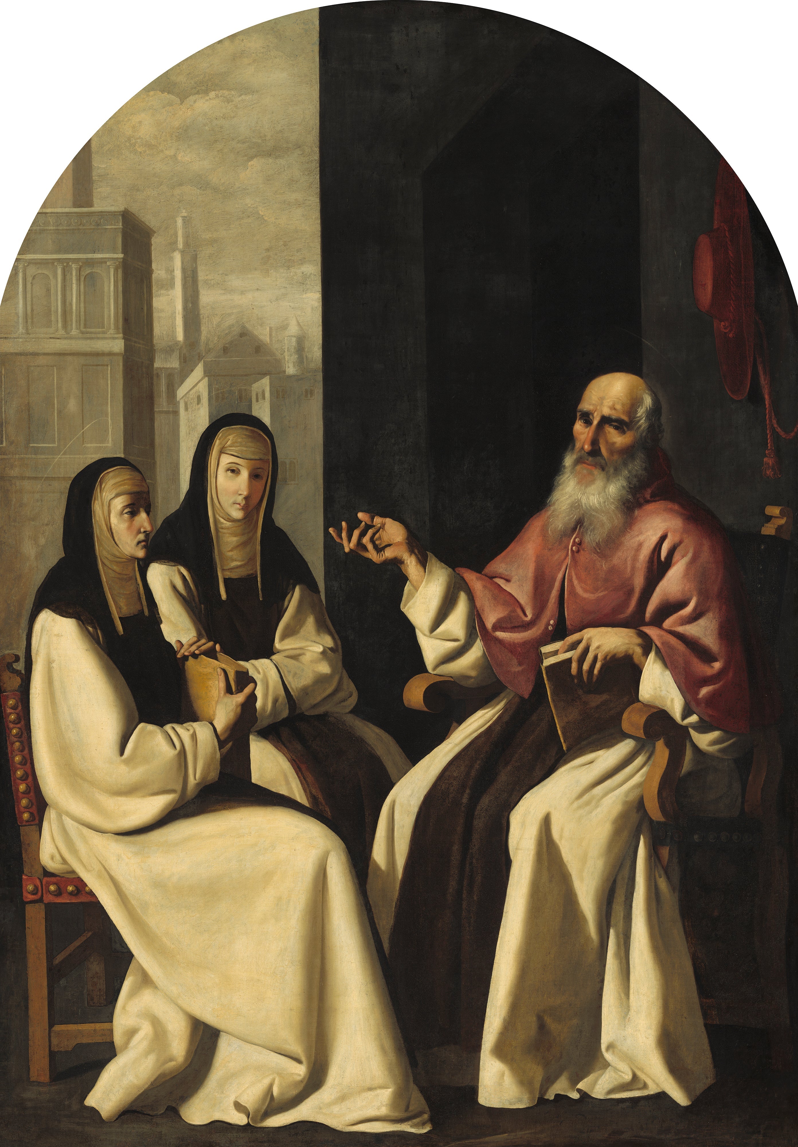 Saint Jérôme avec sainte Paule et saint Eustochium - Francisco de Zurbarán - Alpha Reproduction