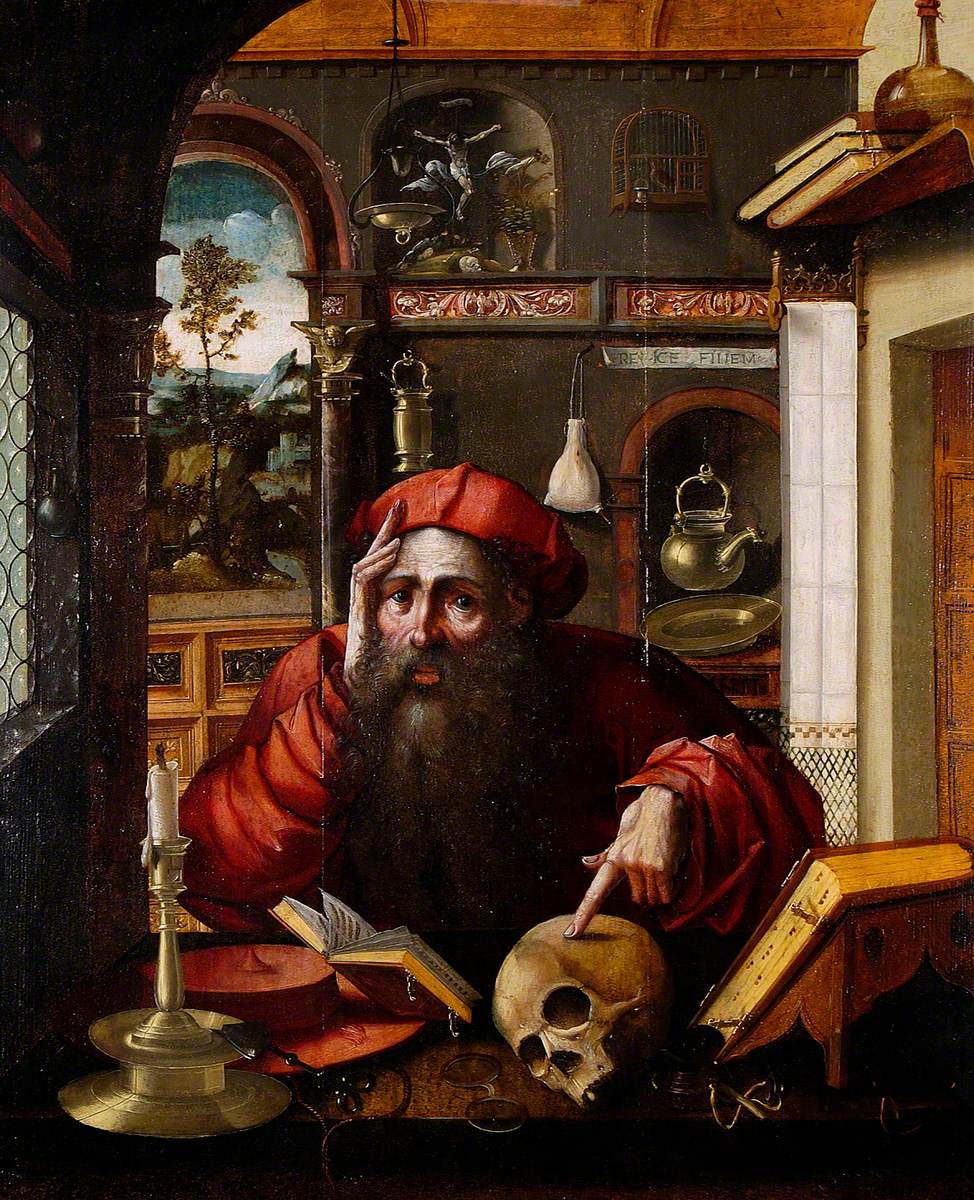 Saint Jérôme avec un crâne (d’après Albrecht Dürer) - Marinus van Reymerswale - Alpha Reproduction