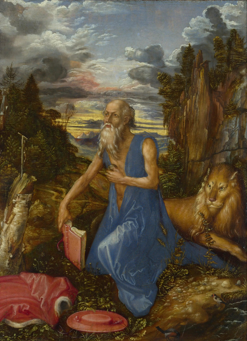 Pyhä Hieronymus autiomaassa - Albrecht Dürer