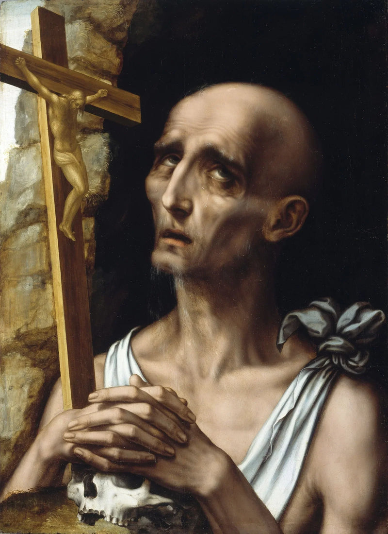 Pyhä Hieronymus autiomaassa - Luis de Morales