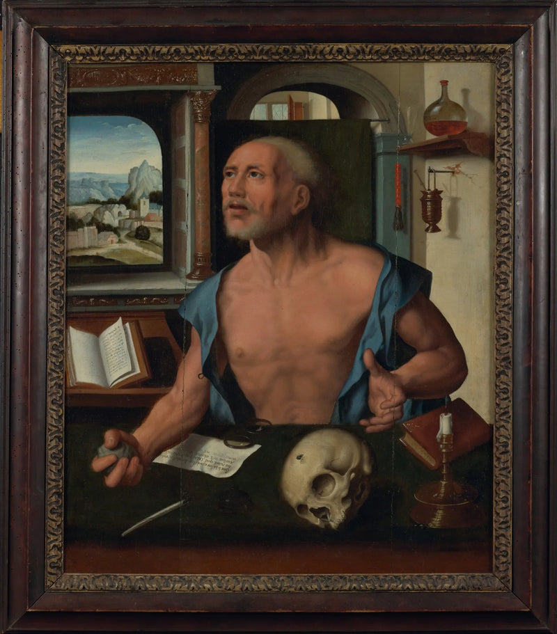 Pyhä Hieronymus sellissään - Joos van Cleve