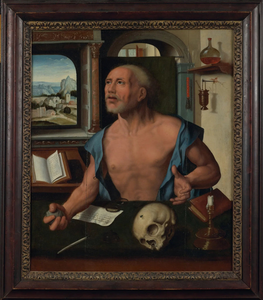 Pyhä Hieronymus sellissään - Joos van Cleve