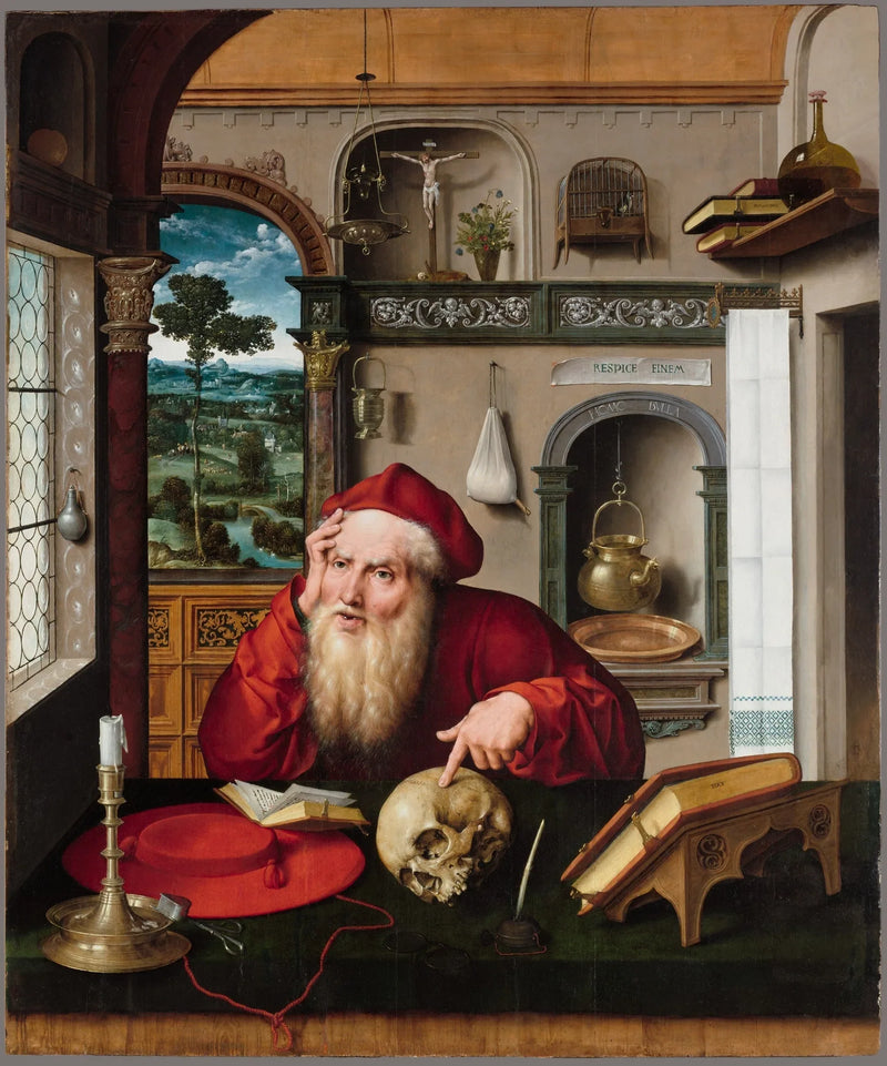 Pyhä Hieronymus työhuoneessaan - Joos van Cleve