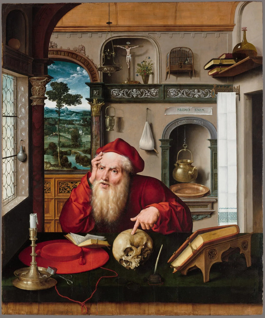 Pyhä Hieronymus työhuoneessaan - Joos van Cleve