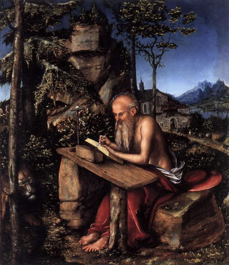 Pyhä Hieronymus maisemassa - Lucas Cranach vanhempi