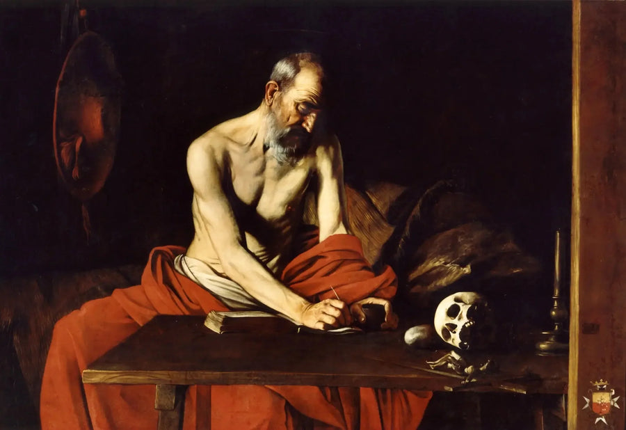 Pyhä Hieronymus kirjoittamassa - Caravaggio