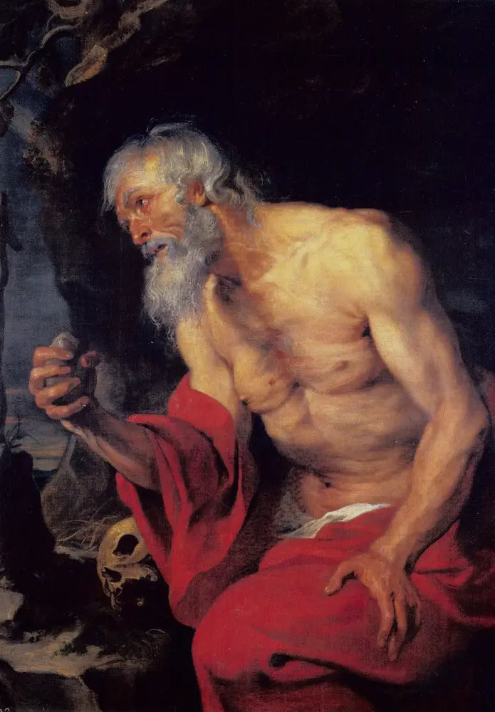 Pyhä Jérôme katumuksessa - Antoine van Dyck