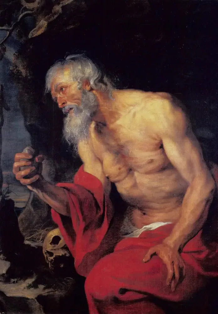 Pyhä Jérôme katumuksessa - Antoine van Dyck