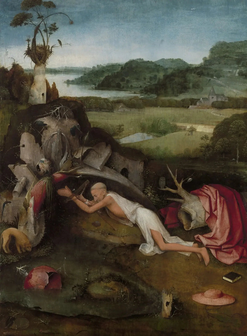 Pyhä Hieronymus rukoilemassa - Hieronymus Bosch