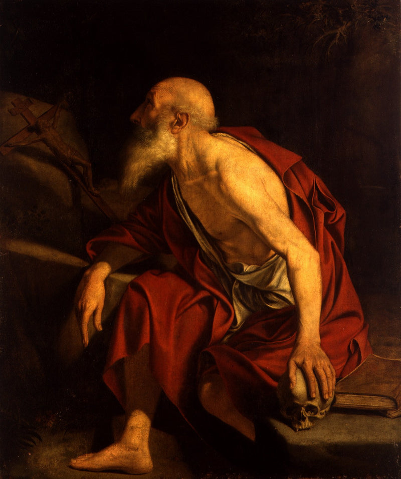 Pyhä Hieronymus rukouksessa - Orazio Gentileschi